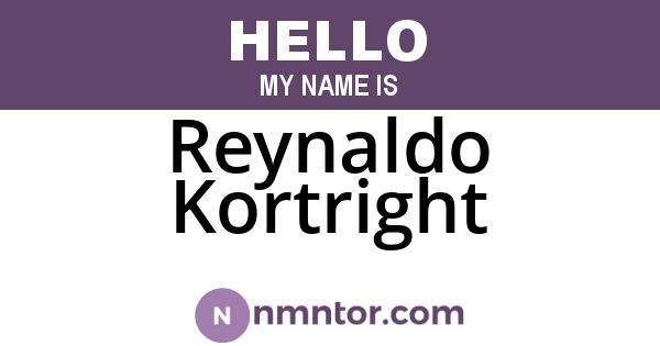 Reynaldo Kortright