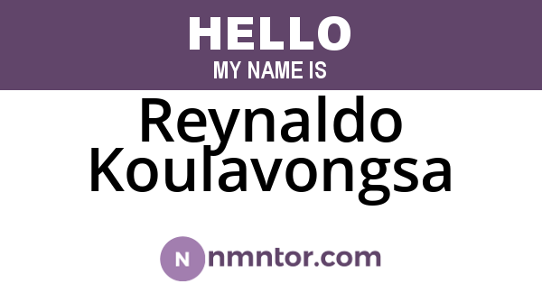 Reynaldo Koulavongsa
