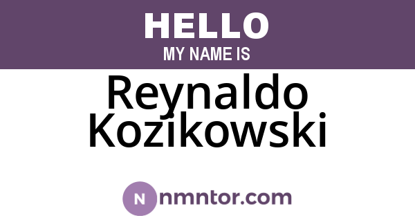 Reynaldo Kozikowski