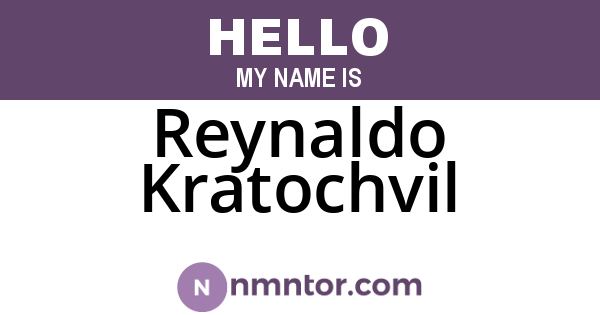 Reynaldo Kratochvil