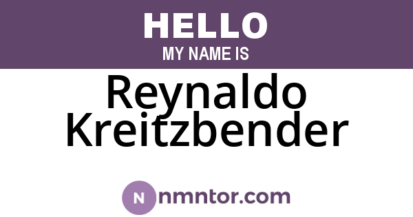 Reynaldo Kreitzbender
