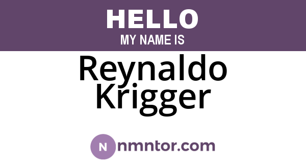 Reynaldo Krigger