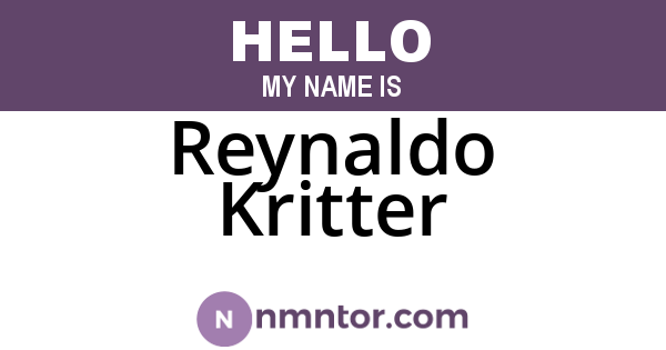 Reynaldo Kritter