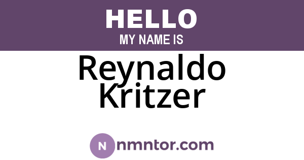 Reynaldo Kritzer