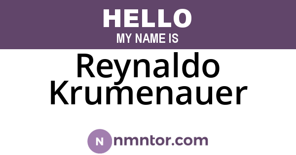 Reynaldo Krumenauer
