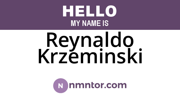 Reynaldo Krzeminski