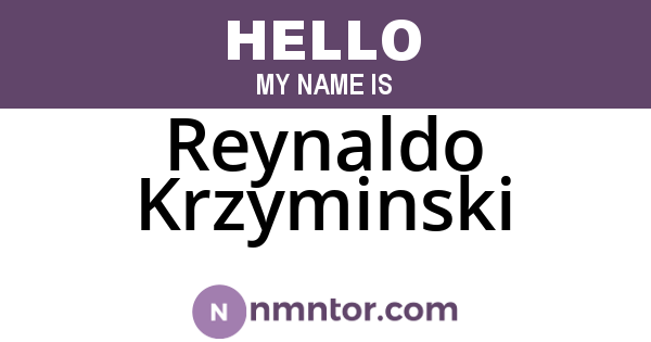 Reynaldo Krzyminski
