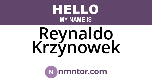 Reynaldo Krzynowek