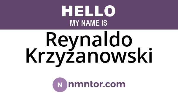 Reynaldo Krzyzanowski