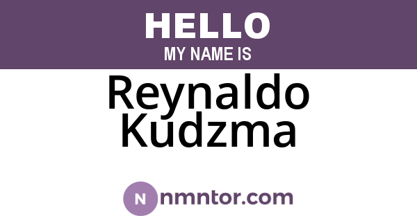 Reynaldo Kudzma