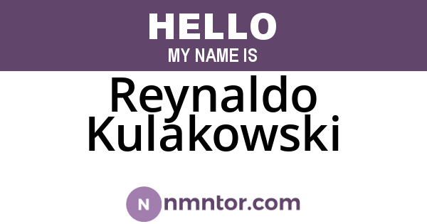 Reynaldo Kulakowski