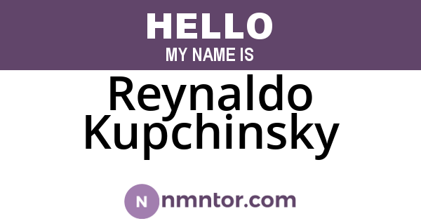 Reynaldo Kupchinsky