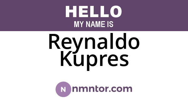 Reynaldo Kupres