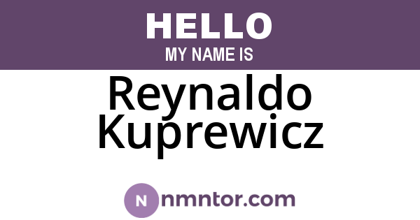 Reynaldo Kuprewicz