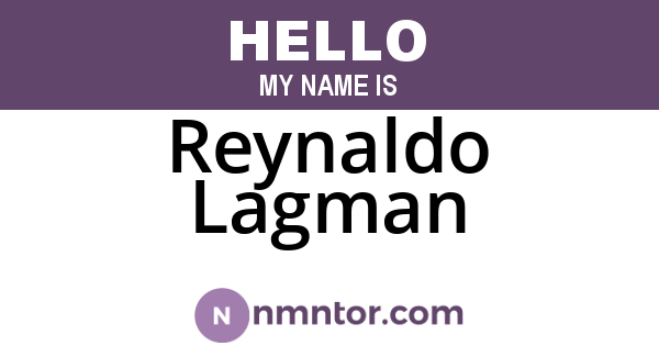 Reynaldo Lagman