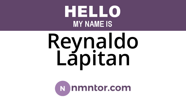 Reynaldo Lapitan