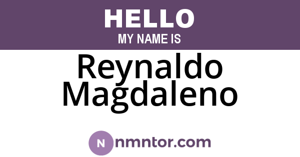 Reynaldo Magdaleno