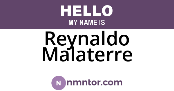 Reynaldo Malaterre