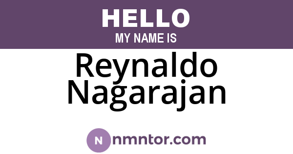 Reynaldo Nagarajan