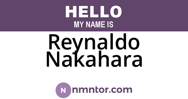 Reynaldo Nakahara