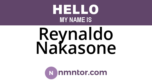 Reynaldo Nakasone