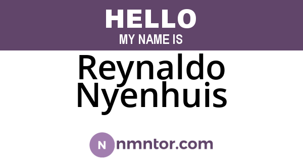 Reynaldo Nyenhuis
