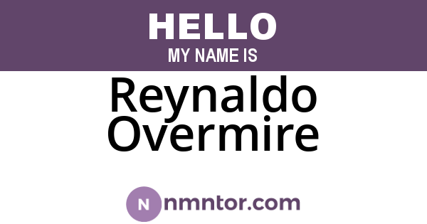 Reynaldo Overmire