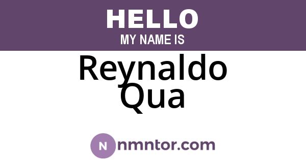 Reynaldo Qua