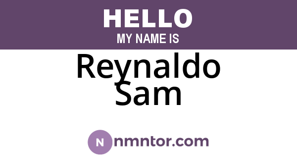 Reynaldo Sam