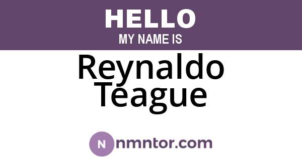 Reynaldo Teague
