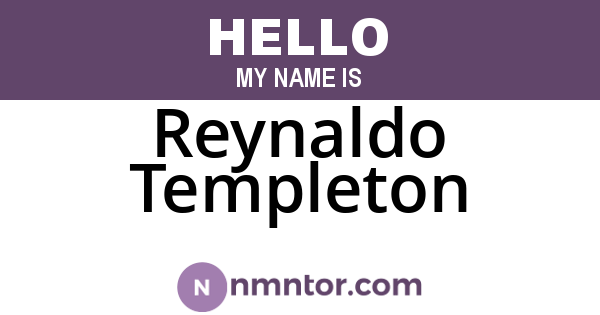 Reynaldo Templeton