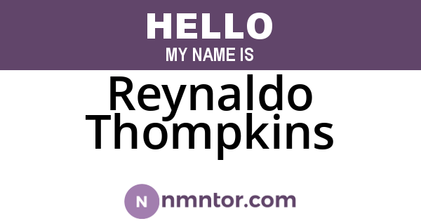 Reynaldo Thompkins