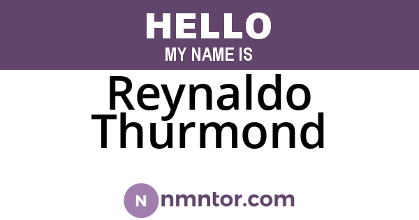 Reynaldo Thurmond
