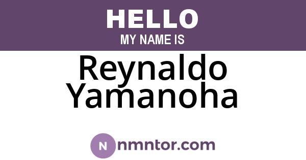 Reynaldo Yamanoha