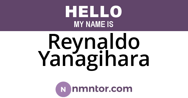 Reynaldo Yanagihara