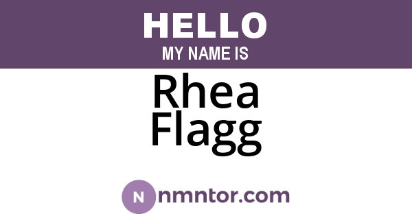 Rhea Flagg