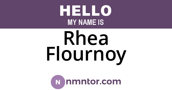 Rhea Flournoy