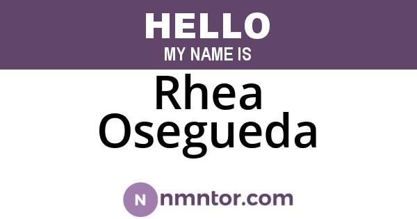 Rhea Osegueda