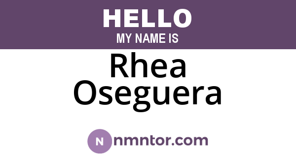 Rhea Oseguera