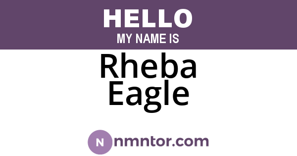 Rheba Eagle