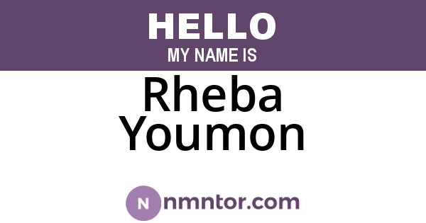 Rheba Youmon