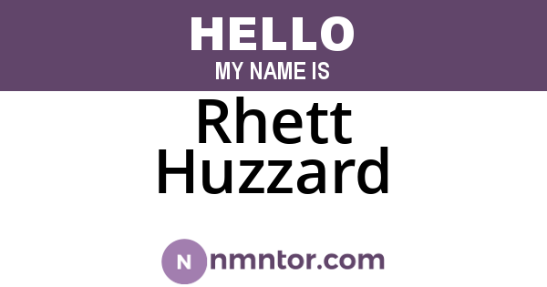Rhett Huzzard