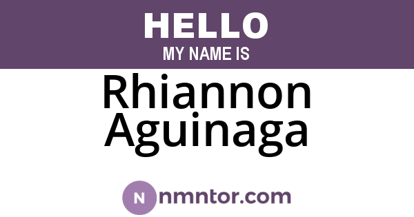 Rhiannon Aguinaga
