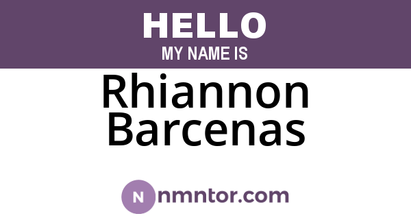 Rhiannon Barcenas