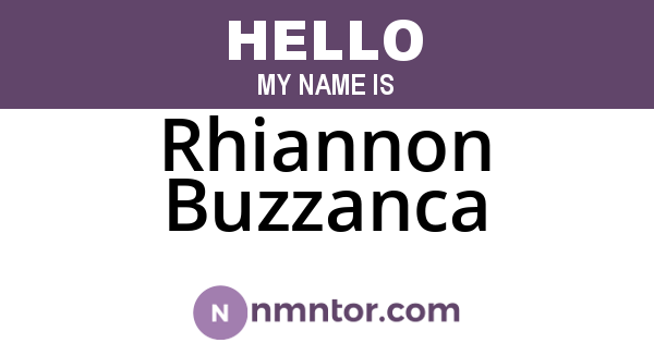 Rhiannon Buzzanca