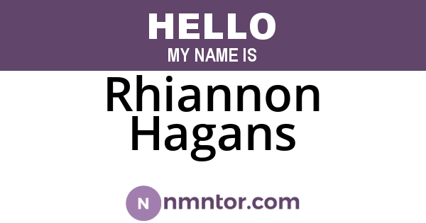 Rhiannon Hagans