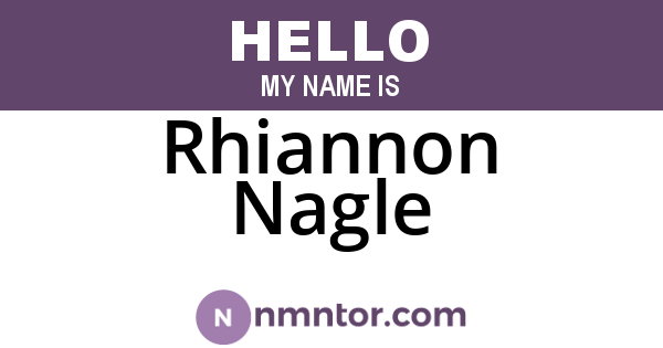 Rhiannon Nagle