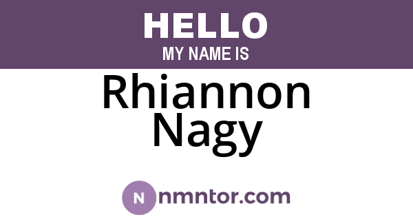 Rhiannon Nagy