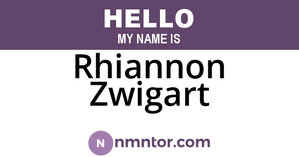 Rhiannon Zwigart