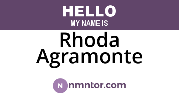 Rhoda Agramonte